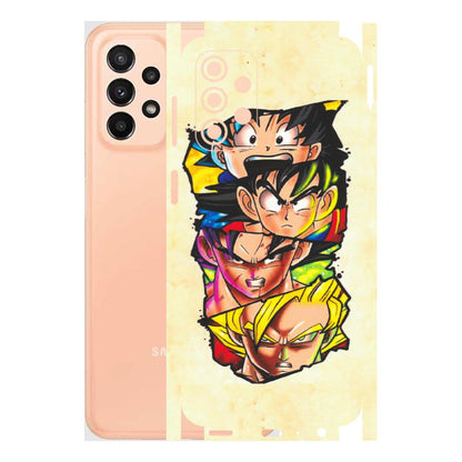 Samsung A/S Series Phone Skins (All Models) - Angry Multi Anime - Matte Finish (M-113) Samsung Galaxy A23 (5G)