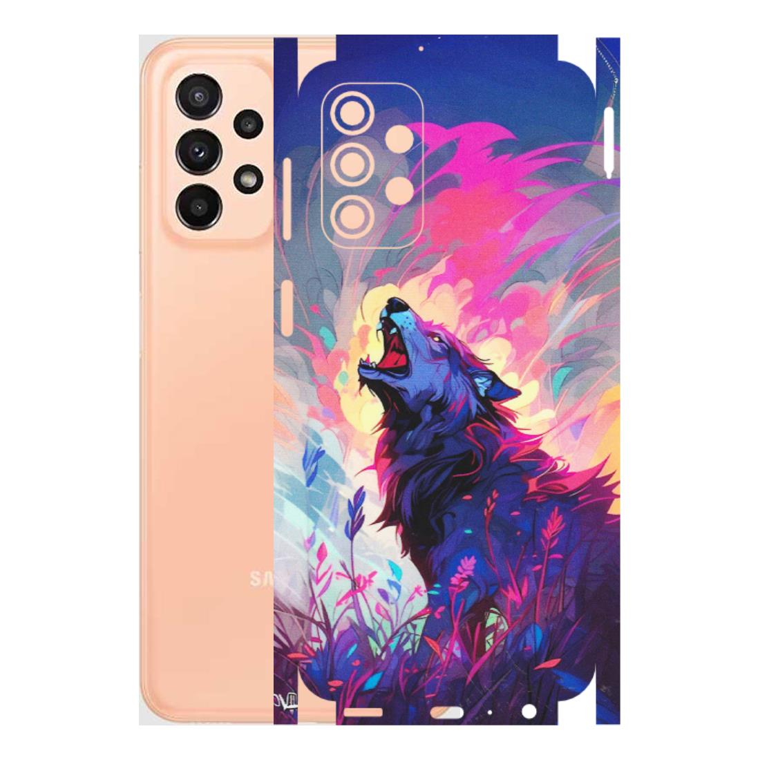 Samsung A/S Series Phone Skins (All Models) - New Wild Wolf Abstract - Matte Finish (M-125) Samsung Galaxy A23 (5G)