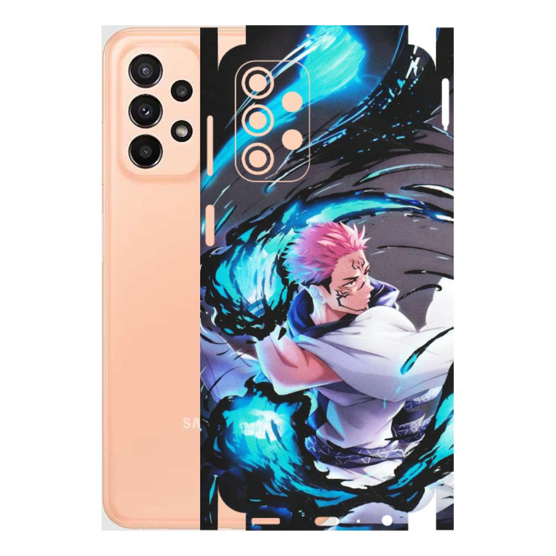 Samsung A/S Series Phone Skins (All Models) - New Jujutsu Kaisen Grey Blue Anime - Matte Finish (M-127) Samsung Galaxy A23 (5G)