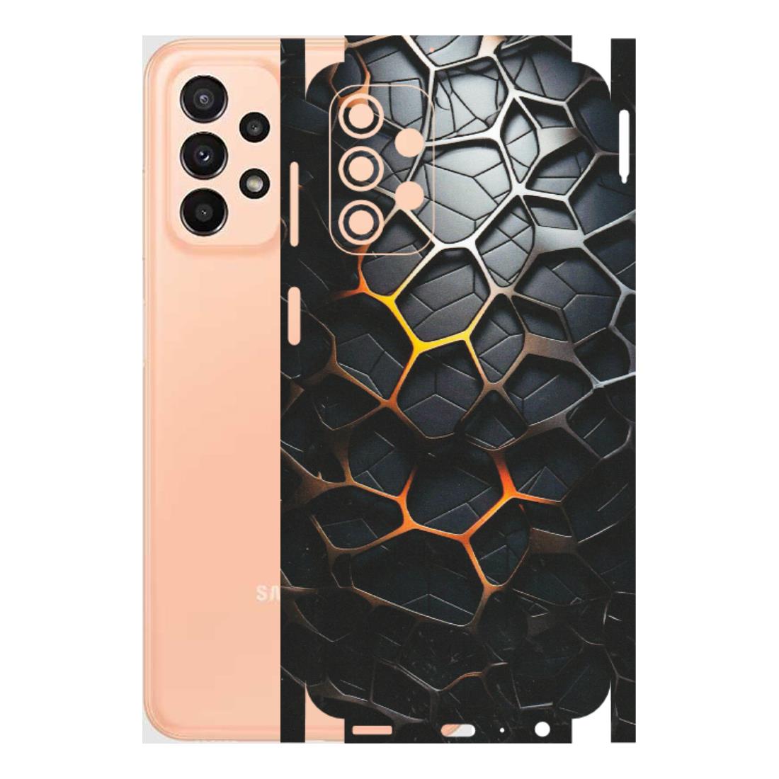Samsung A/S Series Phone Skins (All Models) - New Abstract Graphite Tiles - Matte Finish (M-130) Samsung Galaxy A23 (5G)