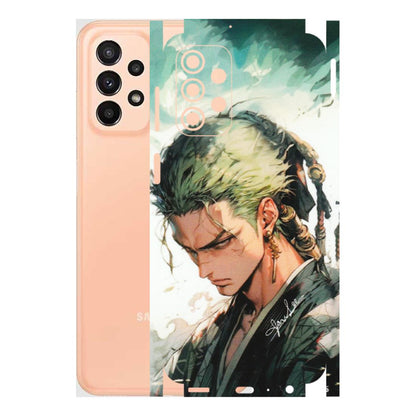 Samsung A/S Series Phone Skins (All Models) - New Roronoa Zoro One Picece Anime - Matte Finish (M-140) Samsung Galaxy A23 (5G)