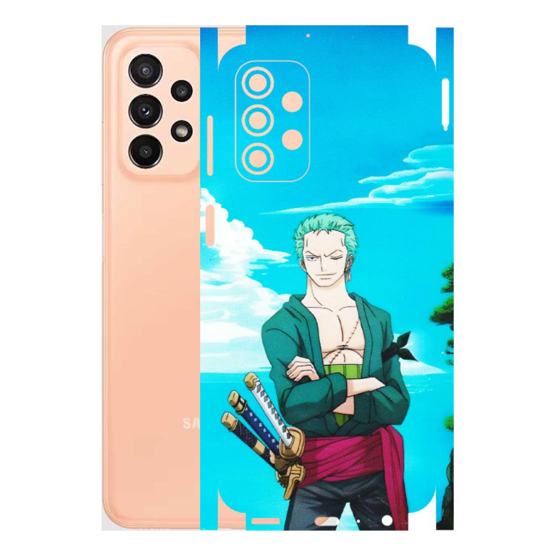 Samsung A/S Series Phone Skins (All Models) - Cool Swordman Zoro Anime - Matte Finish (M-143) Samsung Galaxy A23 (5G)