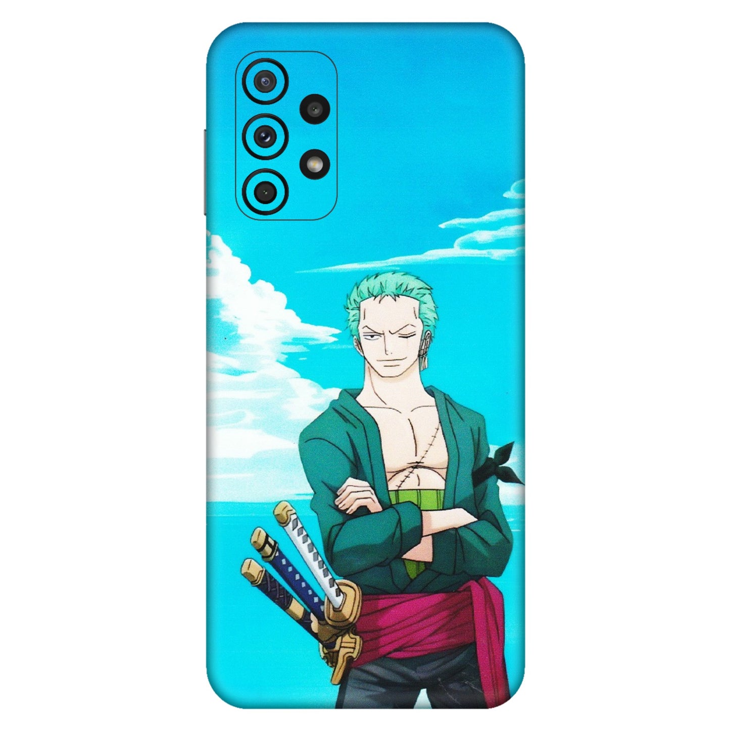 Samsung A/S Series Phone Skins (All Models) - Cool Swordman Zoro Anime - Matte Finish (M-143) Samsung Galaxy A23 (5G)