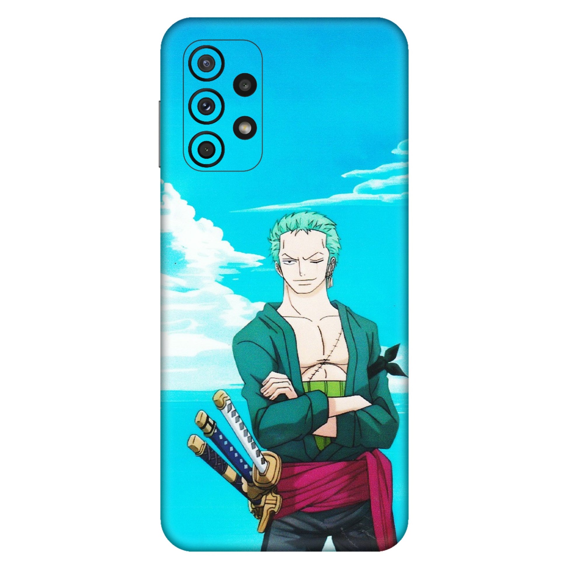 Samsung A/S Series Phone Skins (All Models) - Cool Swordman Zoro Anime - Matte Finish (M-143) Samsung Galaxy A23 (5G)