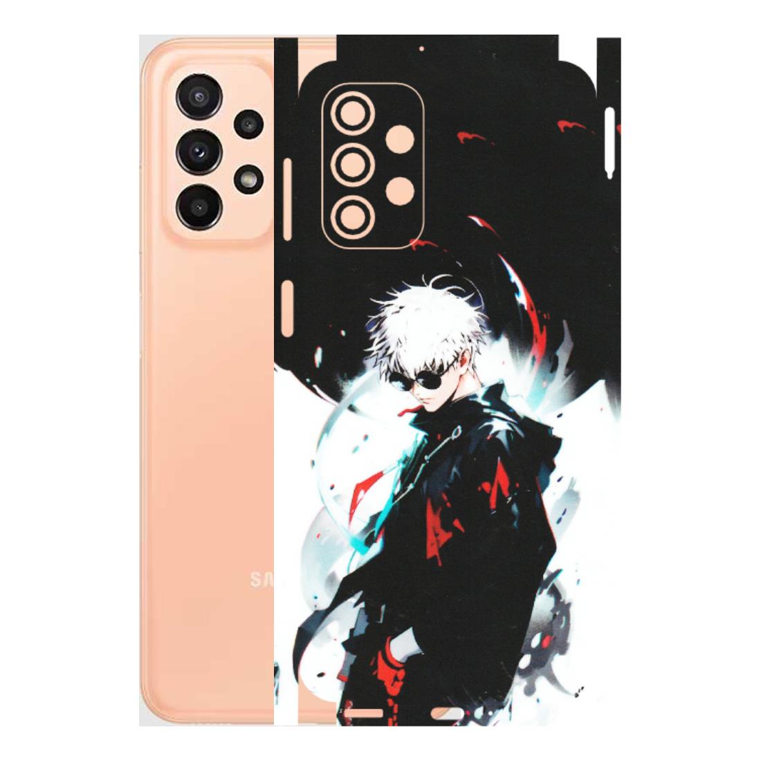 Samsung A/S Series Phone Skins (All Models) - Gojo Powerful Charater Kaisen Anime - Matte Finish (M-144) Samsung Galaxy A23 (5G)