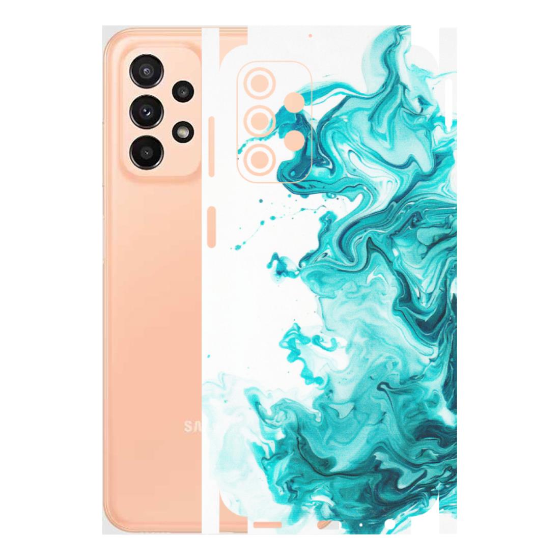 Samsung A/S Series Phone Skins (All Models) - Sky Blue Abstract Colour - Matte Finish (M-146) Samsung Galaxy A23 (5G)
