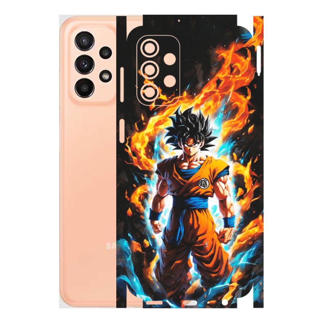 Samsung A/S Series Phone Skins (All Models) - Goku Transformation Anime - Matte Finish (M-159) Samsung Galaxy A23 (5G)