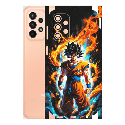 Samsung A/S Series Phone Skins (All Models) - Goku Transformation Anime - Matte Finish (M-159) Samsung Galaxy A23 (5G)