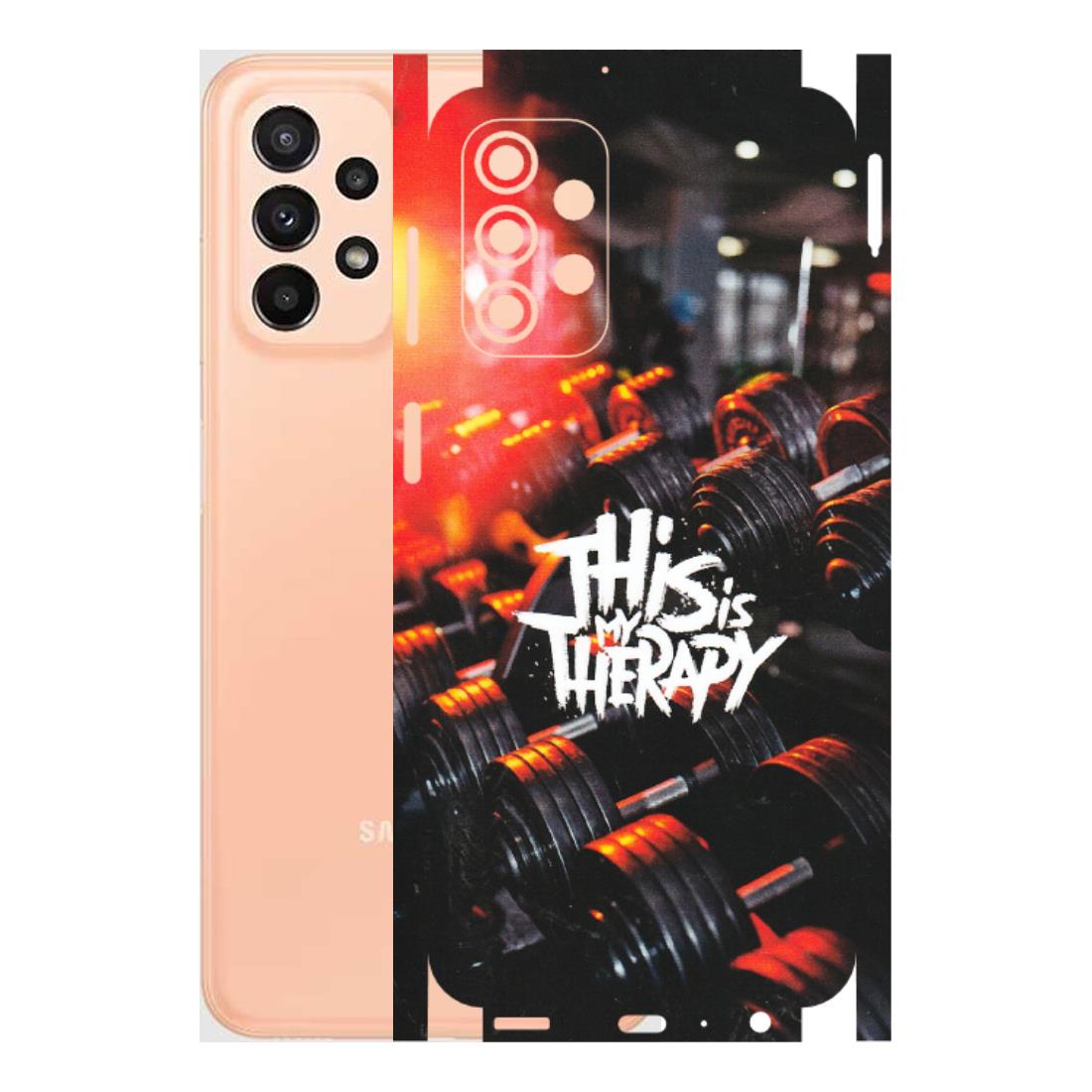 Samsung A/S Series Phone Skins (All Models) - GYM Lover Therapy - Matte Finish (M-160) Samsung Galaxy A23 (5G)