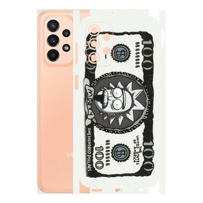 Samsung A/S Series Phone Skins (All Models) - Rick And Morty Hundred Dollar Anime - Matte Finish (M-161) Samsung Galaxy A23 (5G)