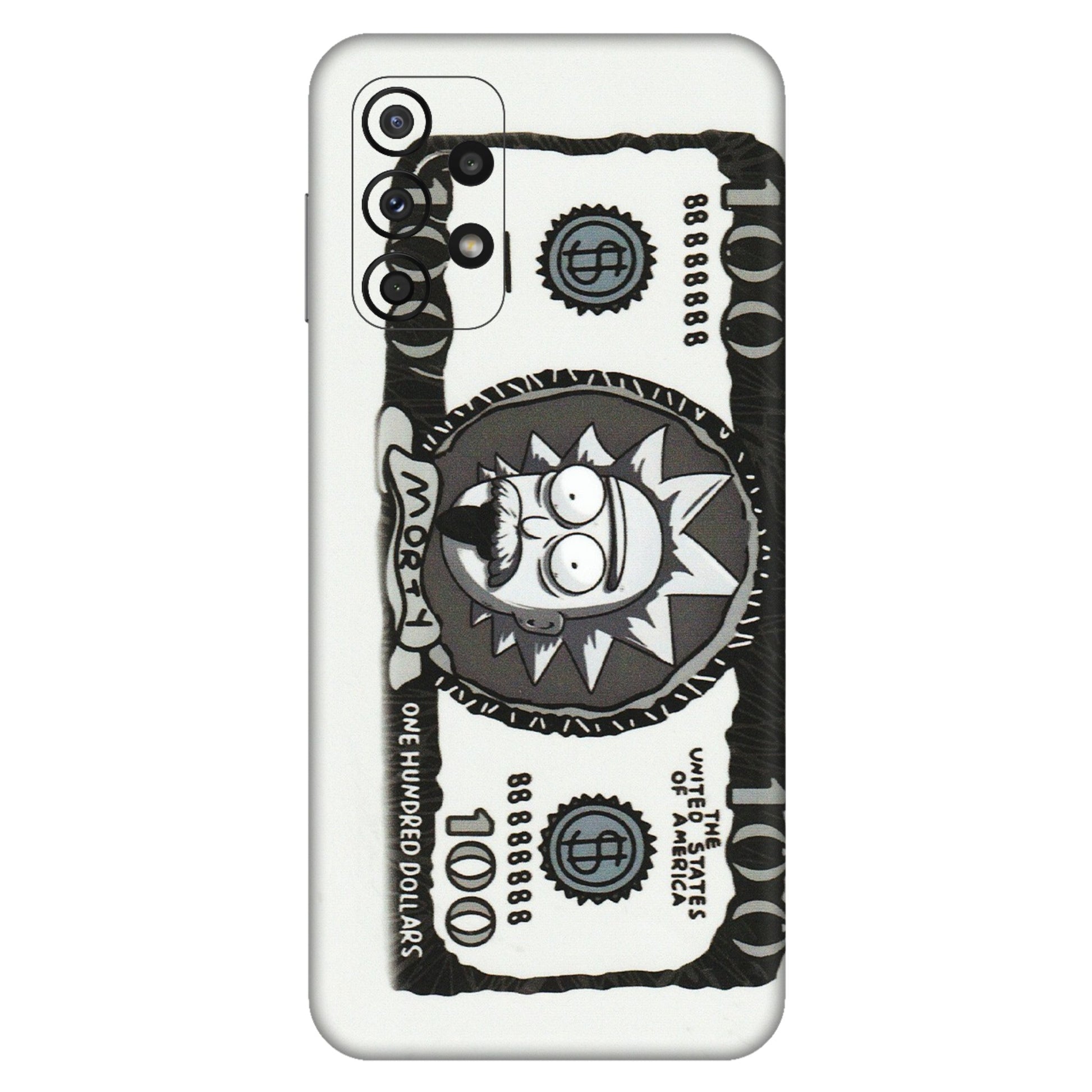 Samsung A/S Series Phone Skins (All Models) - Rick And Morty Hundred Dollar Anime - Matte Finish (M-161) Samsung Galaxy A23 (5G)