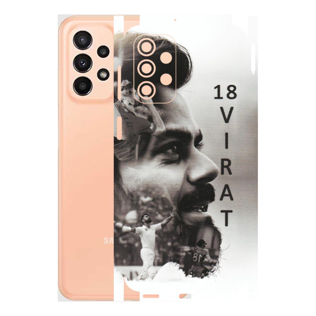 Samsung A/S Series Phone Skins (All Models) - Virat Kohli Cricketer - Matte Finish (M-163) Samsung Galaxy A23 (5G)