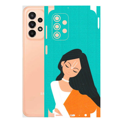 Samsung A/S Series Phone Skins (All Models) - Radhe Radhe With Hindu Symbol - Matte Finish (M-164) Samsung Galaxy A23 (5G)