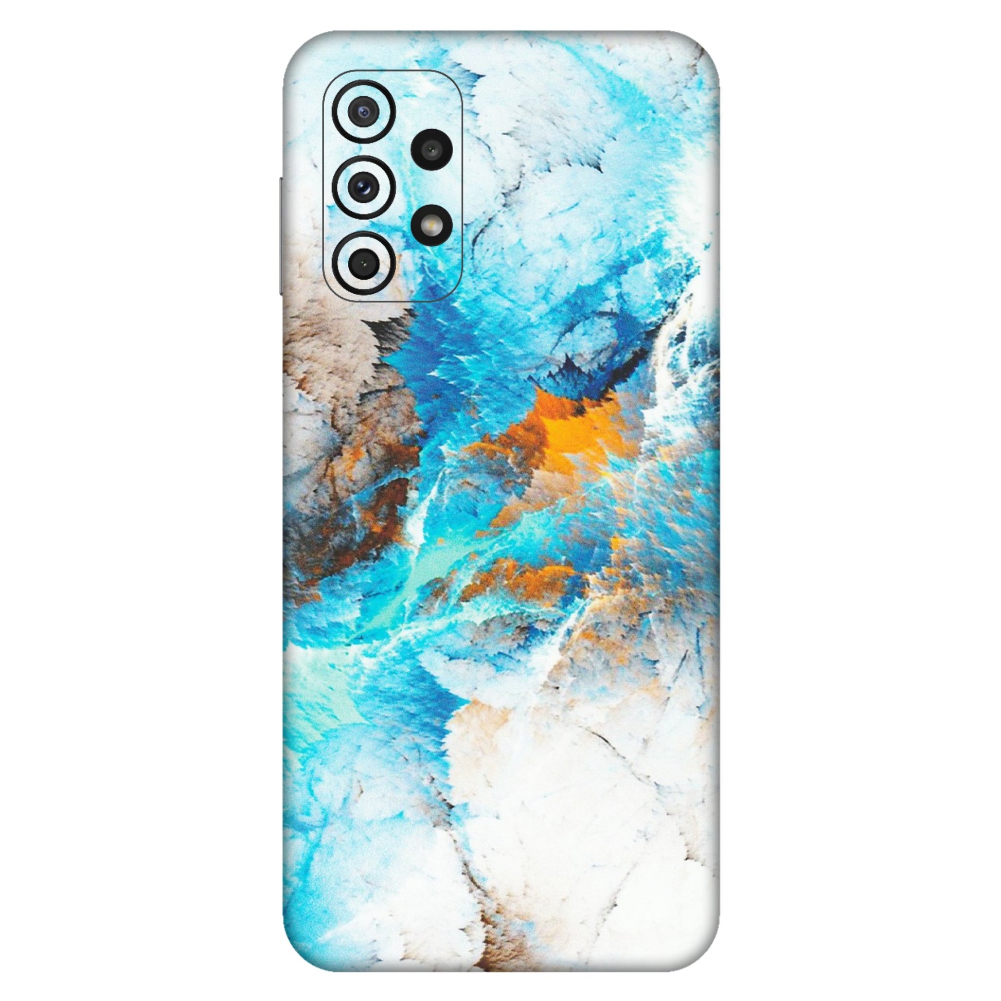 Samsung A/S Series Phone Skins (All Models) - Blue Waves Abstract - Matte Finish (M-19) Samsung Galaxy A23 (5G)