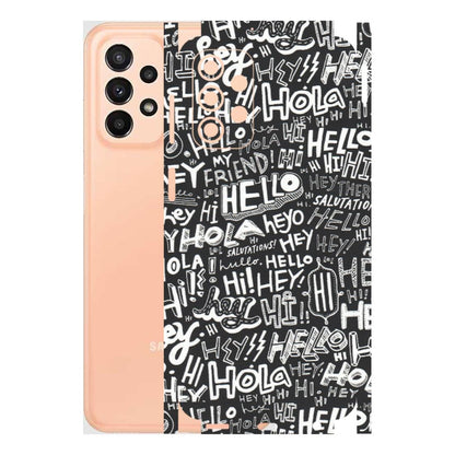 Samsung A/S Series Phone Skins (All Models) - Hi Hello Doodles - Matte Finish (M-25) Samsung Galaxy A23 (5G)