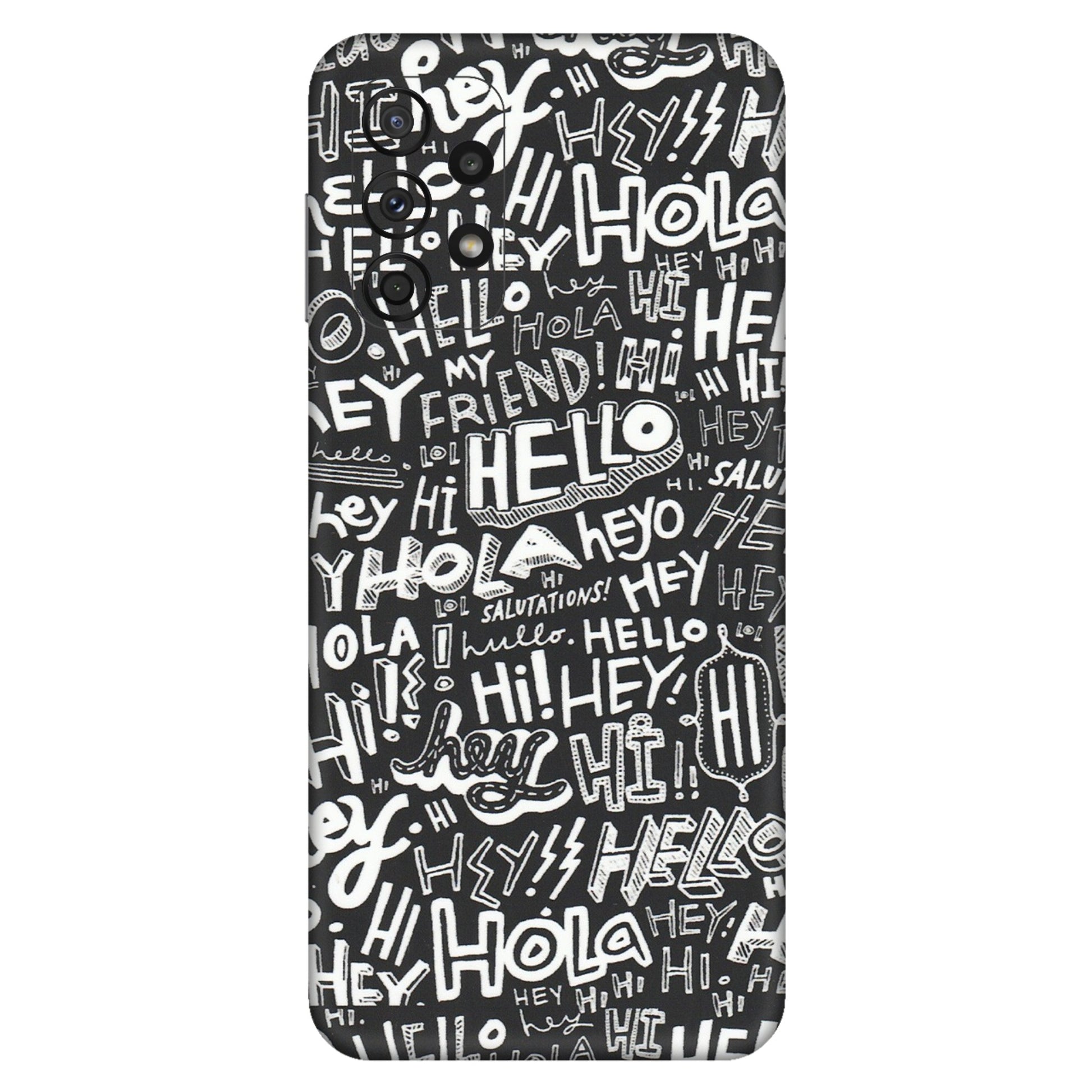 Samsung A/S Series Phone Skins (All Models) - Hi Hello Doodles - Matte Finish (M-25) Samsung Galaxy A23 (5G)