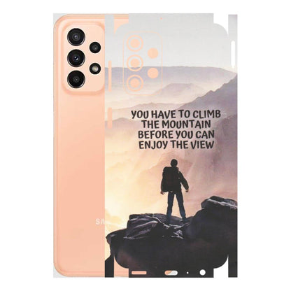 Samsung A/S Series Phone Skins (All Models) - Motivational Hiking Mountain - Matte Finish (M-28) Samsung Galaxy A23 (5G)
