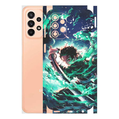 Samsung A/S Series Phone Skins (All Models) - Sword Fighter Anime - Matte Finish (M-29) Samsung Galaxy A23 (5G)