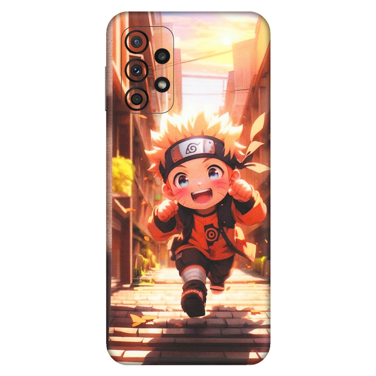 Samsung A/S Series Phone Skins (All Models) - Naruto Cute Toon Running - Matte Finish (M-04) Samsung Galaxy A23 (5G)