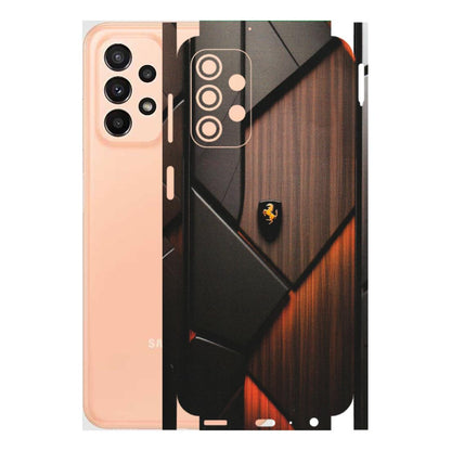 Samsung A/S Series Phone Skins (All Models) - Lambo Beauty Wood Pattern Sober - Matte Finish (M-51) Samsung Galaxy A23 (5G)