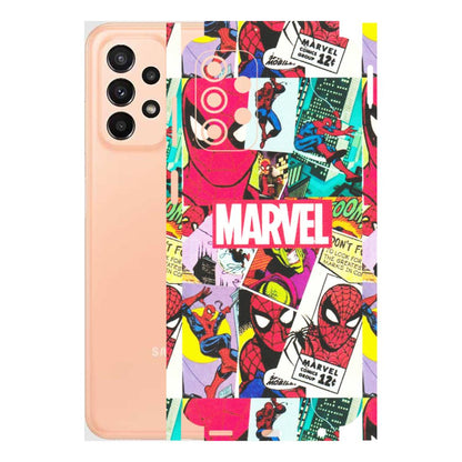 Samsung A/S Series Phone Skins (All Models) - Marvel Comic Spiderman Grafitti - Matte Finish (M-72) Samsung Galaxy A23 (5G)