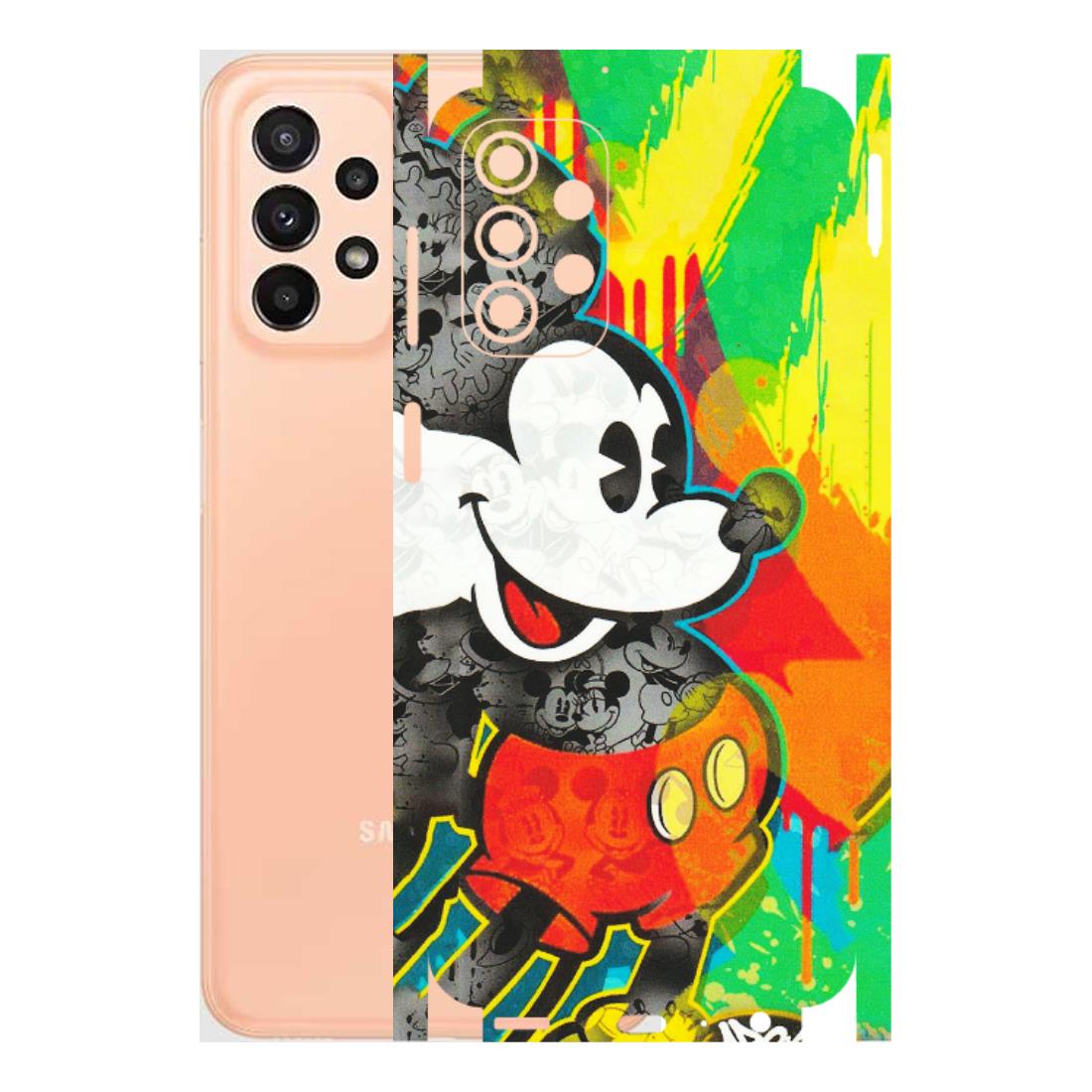 Samsung A/S Series Phone Skins (All Models) - Multiple Mickey With Colourful Texture - Matte Finish (M-84) Samsung Galaxy A23 (5G)