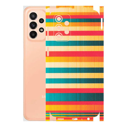 Samsung A/S Series Phone Skins (All Models) - Colourful Stripes Soothing Effect - Matte Finish (M-86) Samsung Galaxy A23 (5G)