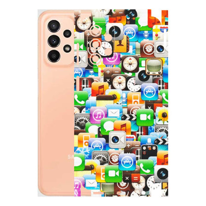 Samsung A/S Series Phone Skins (All Models) - All Apple Icons - Matte Finish (M-93) Samsung Galaxy A23 (5G)