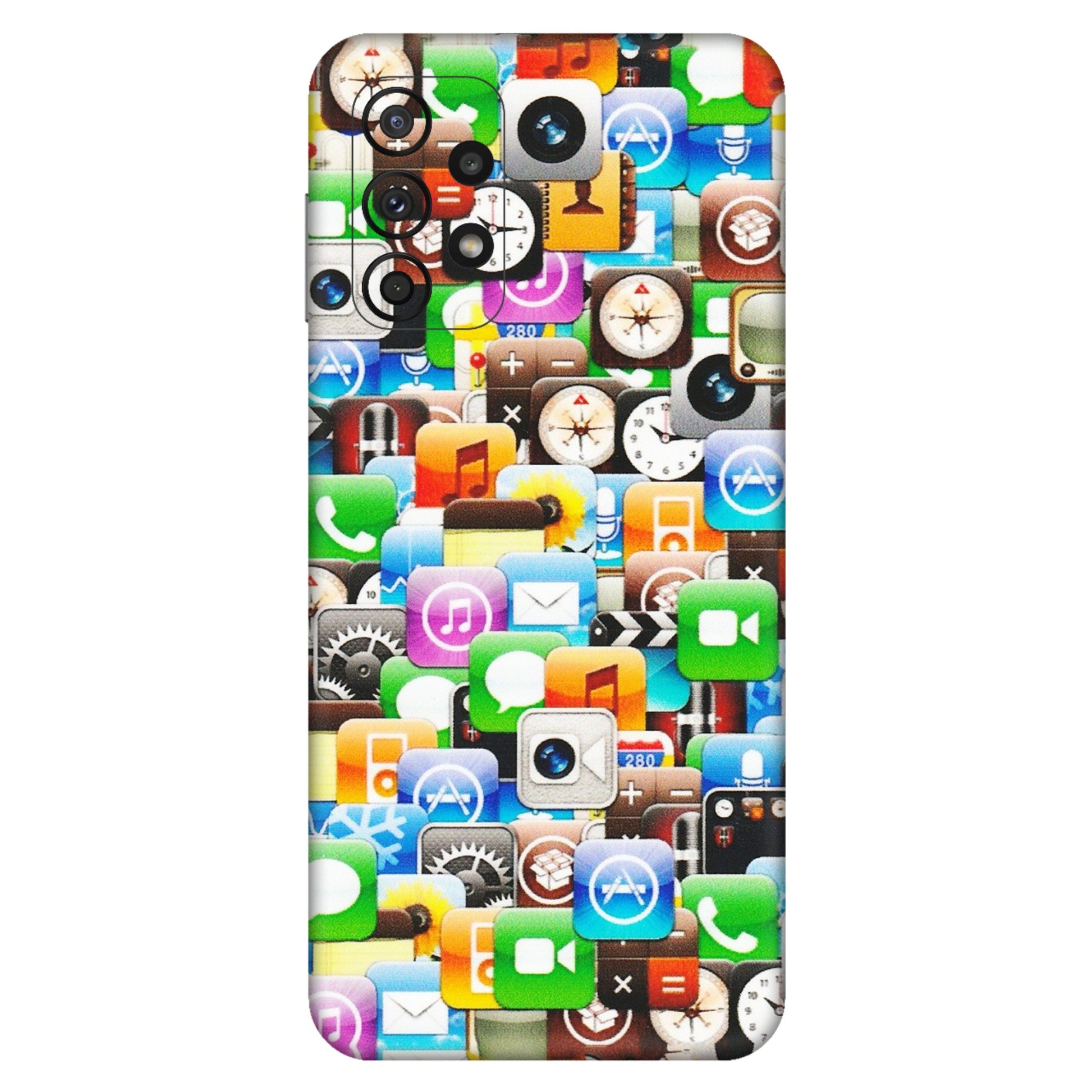 Samsung A/S Series Phone Skins (All Models) - All Apple Icons - Matte Finish (M-93) Samsung Galaxy A23 (5G)