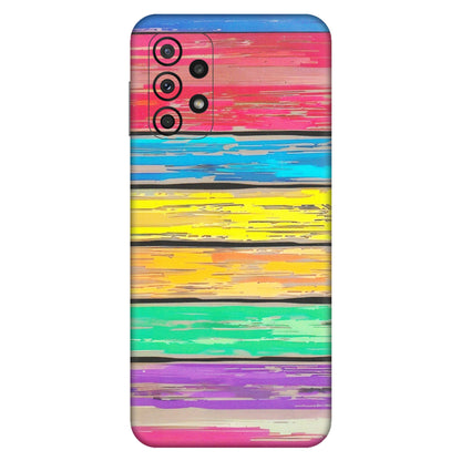 Samsung A/S Series Phone Skins (All Models) - Multi Colour Wooden Wall - Matte Finish (M-96) Samsung Galaxy A23 (5G)