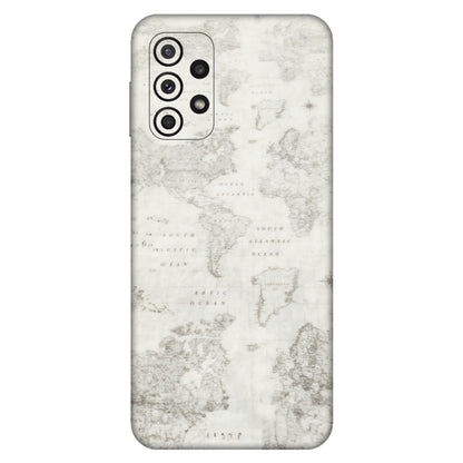 Samsung A/S Series Phone Skins (All Models) - World Travel Map - Transparent Finish (T-04) Samsung Galaxy A23 (5G)