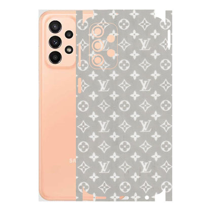Samsung A/S Series Phone Skins (All Models) - Luxury Brands Logo - Transparent Finish (T-07) Samsung Galaxy A23 (5G)