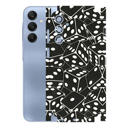 Samsung A/S Series Phone Skins (All Models) - Big Black Dices - 3D Embossed Finish (L-106) Samsung Galaxy A25 (5G)