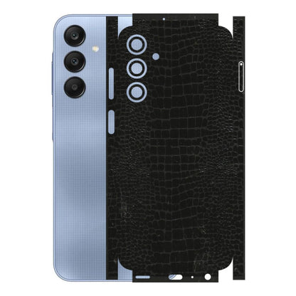 Samsung A/S Series Phone Skins (All Models) - Snake Leather Black - 3D Embossed Finish (L-107) Samsung Galaxy A25 (5G)