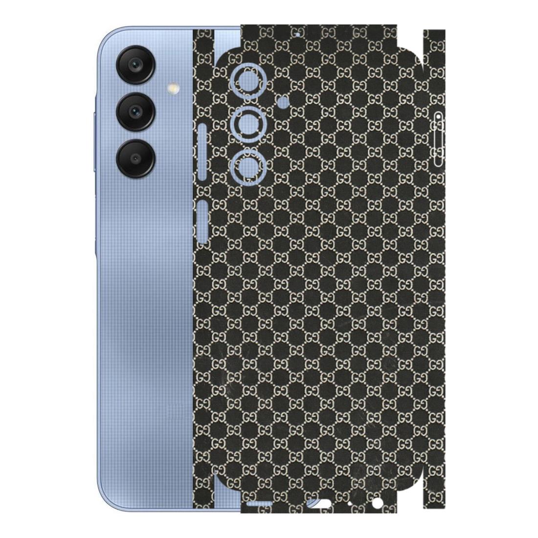 Samsung A/S Series Phone Skins (All Models) - Black G Print - 3D Embossed Finish (L-109) Samsung Galaxy A25 (5G)
