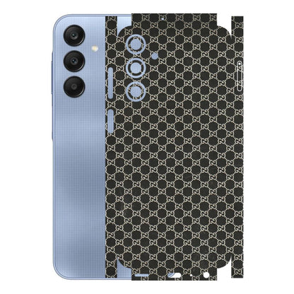 Samsung A/S Series Phone Skins (All Models) - Black G Print - 3D Embossed Finish (L-109) Samsung Galaxy A25 (5G)