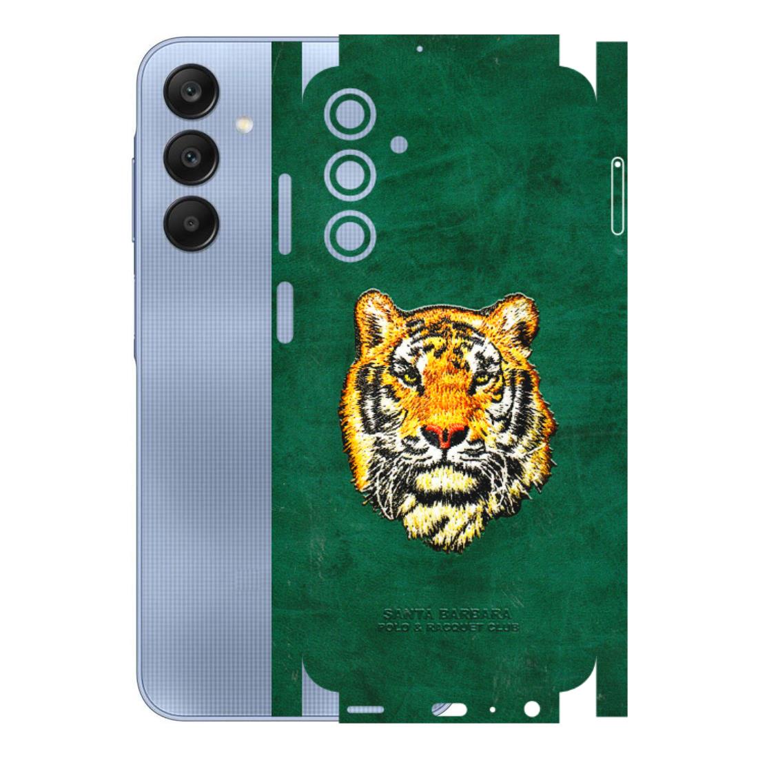 Samsung A/S Series Phone Skins (All Models) - Leather Feel Tiger - 3D Embossed Finish (L-111) Samsung Galaxy A25 (5G)