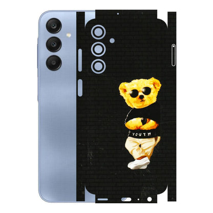Samsung A/S Series Phone Skins (All Models) - Classy Teddy Bear - 3D Embossed Finish (L-116) Samsung Galaxy A25 (5G)