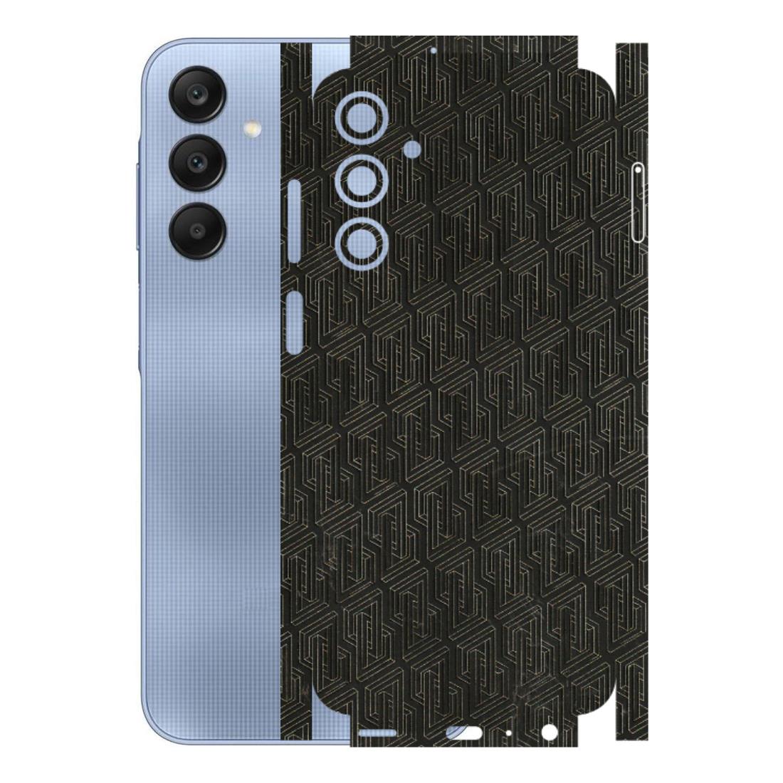 Samsung A/S Series Phone Skins (All Models) - Black Abstract Pattern - 3D Embossed Finish (L-117) Samsung Galaxy A25 (5G)