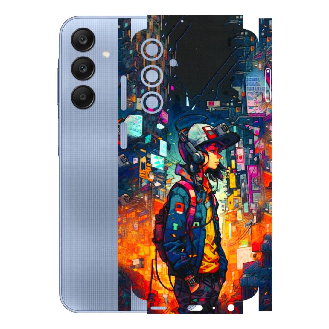 Samsung A/S Series Phone Skins (All Models) - Street Anime Guy - 3D Embossed Finish (L-158) Samsung Galaxy A25 (5G)
