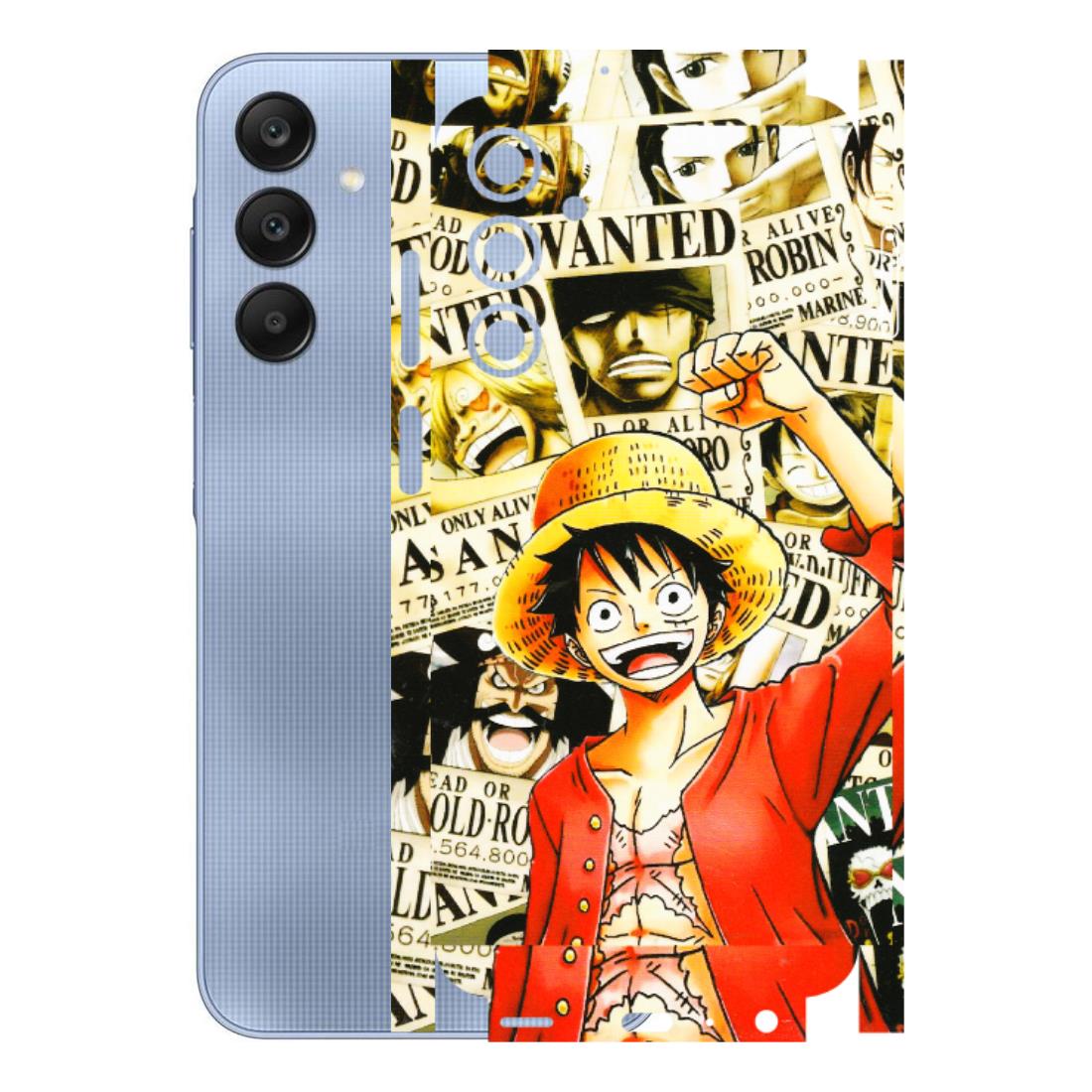 Samsung A/S Series Phone Skins (All Models) - Luffy Anime - 3D Embossed Finish (L-177) Samsung Galaxy A25 (5G)