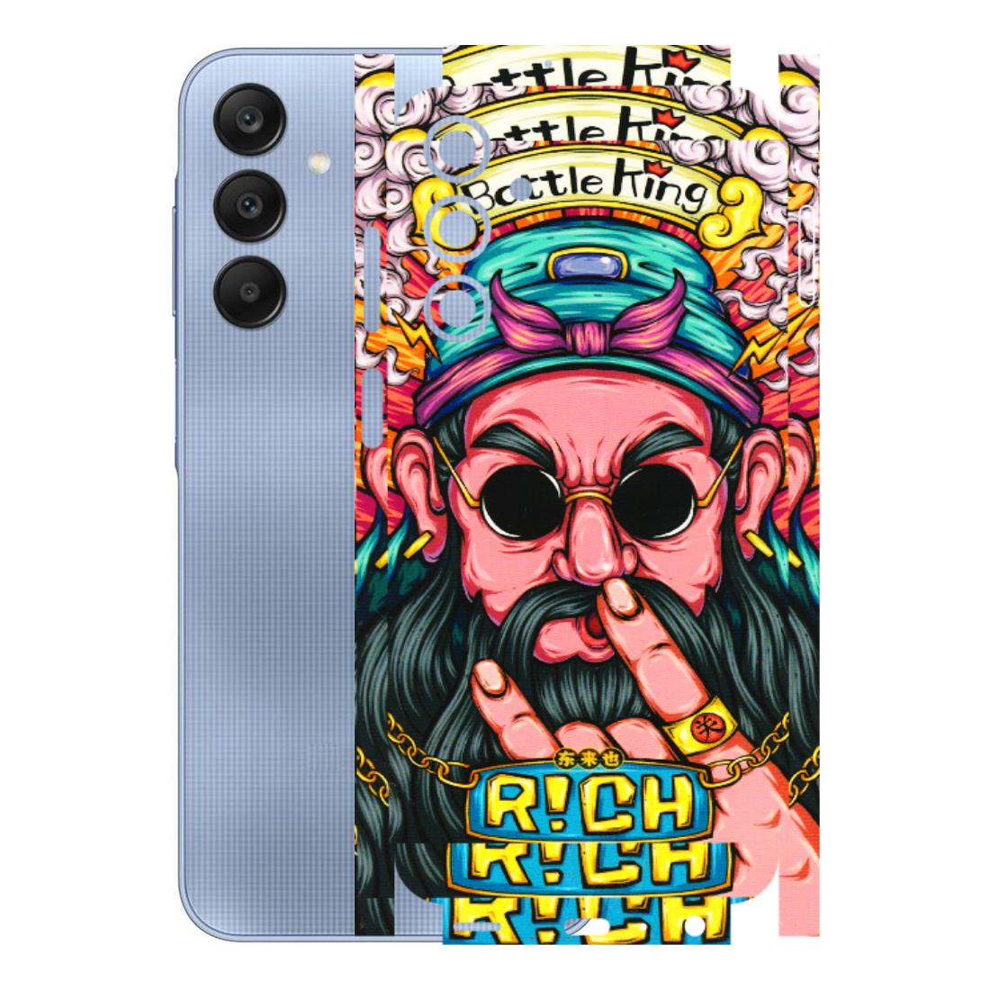 Samsung A/S Series Phone Skins (All Models) - Battle King Dude Face - 3D Embossed Finish (L-178) Samsung Galaxy A25 (5G)