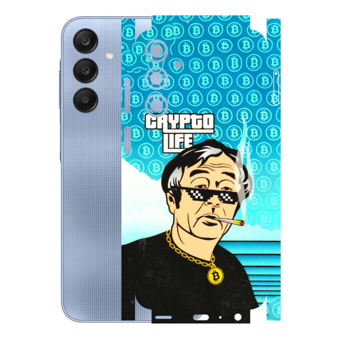 Samsung A/S Series Phone Skins (All Models) - Crypto Thug Life - 3D Embossed Finish (L-179) Samsung Galaxy A25 (5G)