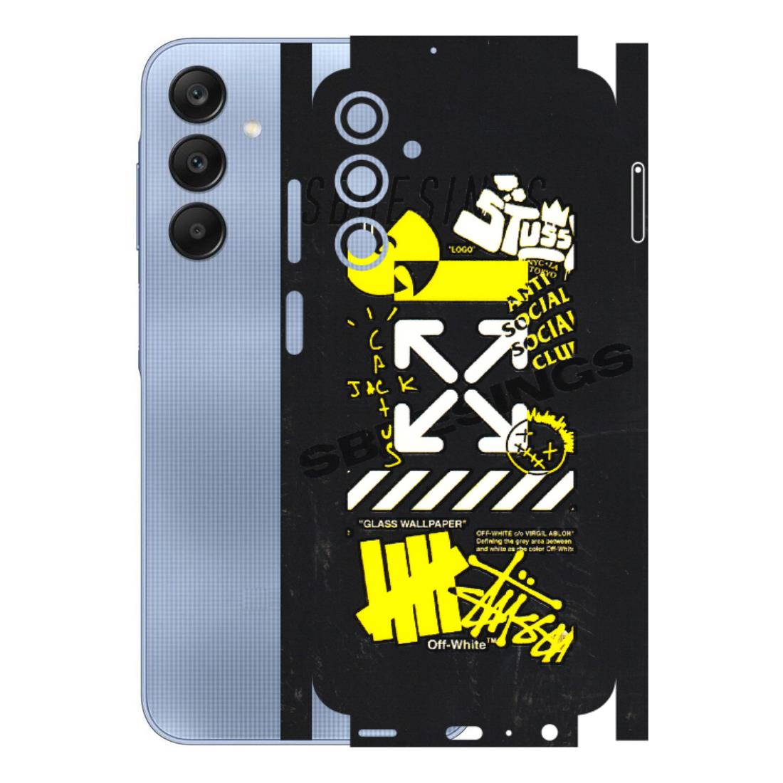 Samsung A/S Series Phone Skins (All Models) - Anti Social Graffiti - 3D Embossed Finish (L-198) Samsung Galaxy A25 (5G)