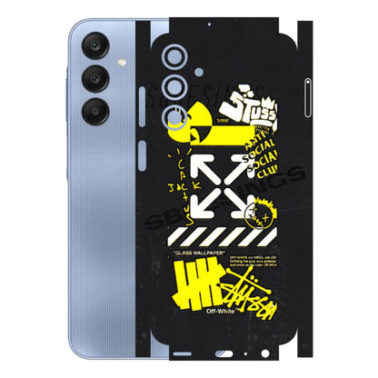 Samsung A/S Series Phone Skins (All Models) - Anti Social Graffiti - 3D Embossed Finish (L-198) Samsung Galaxy A25 (5G)