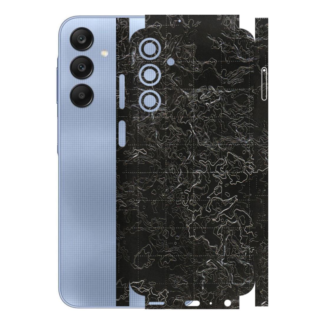Samsung A/S Series Phone Skins (All Models) - Black map Texture - 3D Embossed Finish (L-201) Samsung Galaxy A25 (5G)