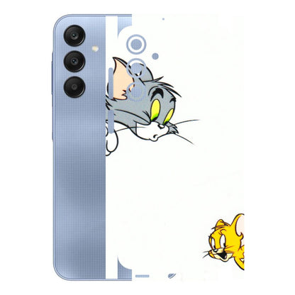 Samsung A/S Series Phone Skins (All Models) - Cute Tom And Jerry - 3D Embossed Finish (L-220) Samsung Galaxy A25 (5G)