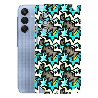 Samsung A/S Series Phone Skins (All Models) - Funky Zig Zag - 3D Embossed Finish (L-223) Samsung Galaxy A25 (5G)