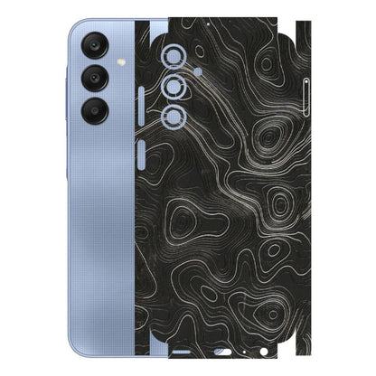 Samsung A/S Series Phone Skins (All Models) - Abstract White Line Map - 3D Embossed Finish (L-269) Samsung Galaxy A25 (5G)