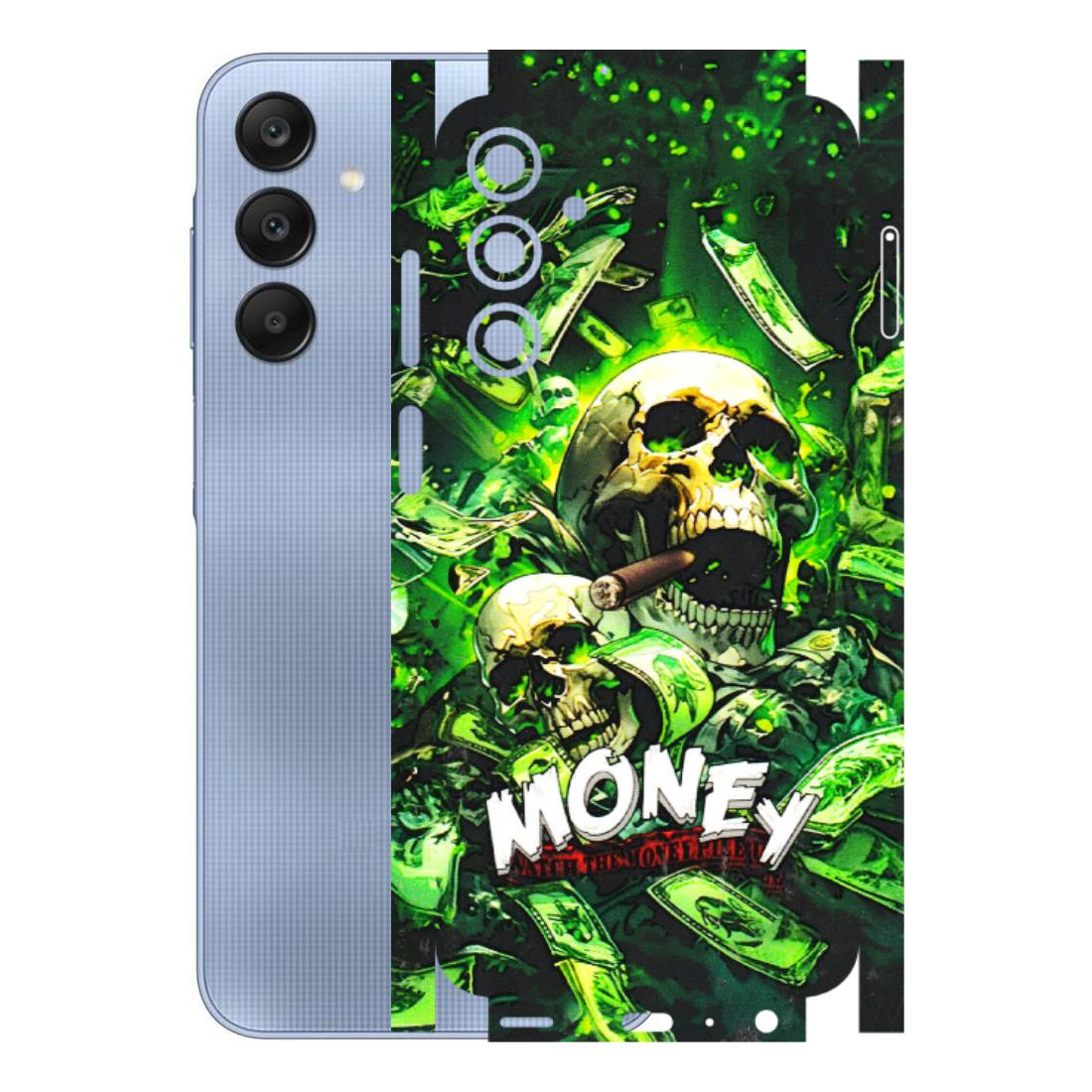 Samsung A/S Series Phone Skins (All Models) - Skull Money - 3D Embossed Finish (L-303) Samsung Galaxy A25 (5G)